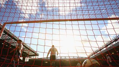 Dejected West Brom players are shown after Adam Lallana, unseen, of Liverpool scores the opening goal in their Premier League match on Saturday in Liverpool. Clive Brunskill / Getty Images