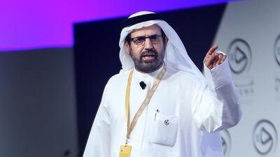 Ali Al Nuaimi was one of the keynote speakers at the Qudwa Forum in Abu Dhabi. Delores Johnson / The National