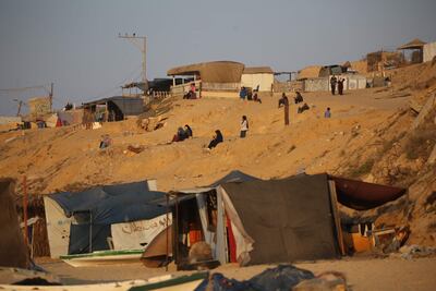 Many Gazans are living in tents after their homes were destroyed by Israeli attacks. AFP
