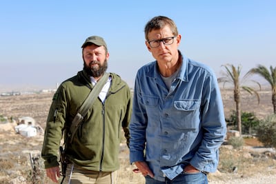 Louis Theroux with Israeli settler Ari Abramowitz. Photo: BBC