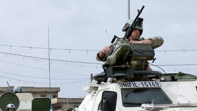 A French contingent serving with Unifil in southern Lebanon was attacked by Hezbollah. AFP