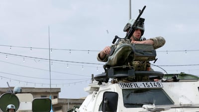 A French contingent serving with Unifil in southern Lebanon was attacked by Hezbollah. AFP