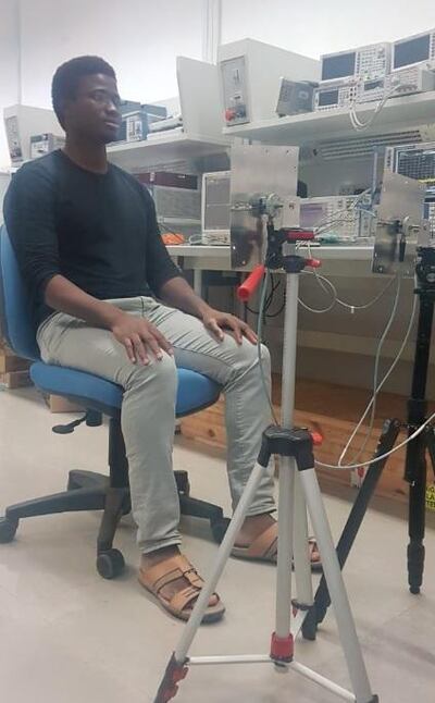 The prototype undergoing testing. Courtesy: Khalifa University