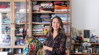 Theresa Tsui helps women in displaced, disadvantaged or marginalised communities in the Mena region by teaching them to sew. Reem Mohammed / The National