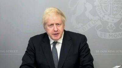 Some Scots are unhappy at Brexit and Boris Johnson's handling of Covid-19. (House of Commons/PA via AP)