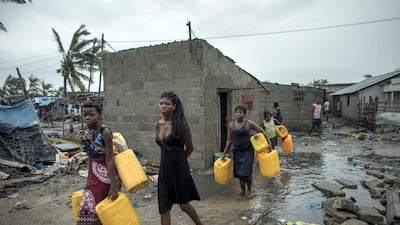 Local residents in search of clean water after cyclone Idai made landfall in Sofala Province, Central Mozambique. CARE/EPA