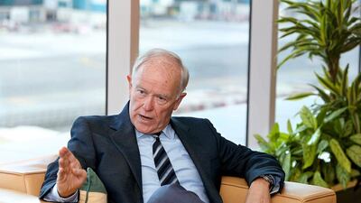 Tim Clark, president of Emirates, said the airline has not scaled back its global ambitions in light of the US attack. Pawan Singh / The National