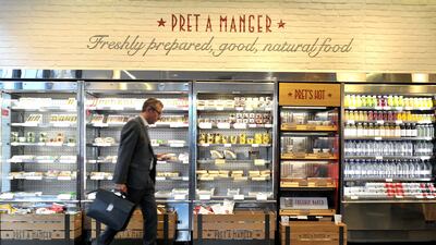 Pret A Manger, which opened in London in 1986, offers coffee, sandwiches, salads and wraps, and has expanded globally with 550 shops in cities such as Dubai and Hong Kong. Photo: A