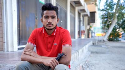 Jehan Ameen was injured when a gas blast tore through a building on Sheikh Rashid bin Saeed Road, Abu Dhabi, on August 31. Victor Besa / The National