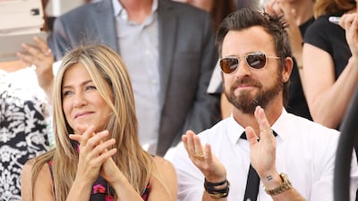 16. Jennifer Aniston and Justin Theroux. (Photo by Michael Tran/FilmMagic)