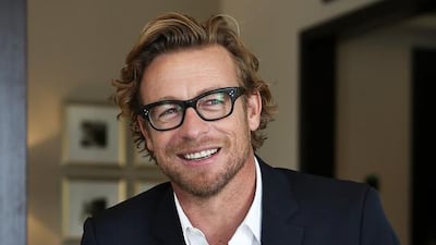 Australian actor Simon Baker was in Dubai to promote Givenchy’s new Gentlemen Only fragrance, Absolute. Pawan Singh / The National