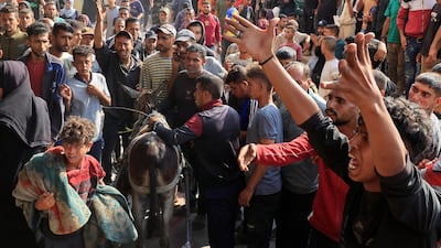 More than 200 are in critical condition after the attack at Al Tahliya roundabout, Gaza's Health Ministry has said. Reuters