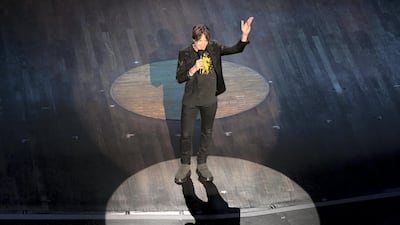 Keith Urban speaks onstage during the 55th Academy of Country Music Awards at the Grand Ole Opry on September 16, 2020 in Nashville, Tennessee.AFP