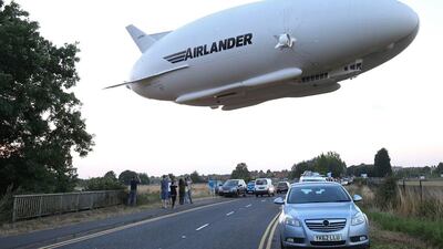 The Airlander 10 can stay airborne for up to five days at a time if manned, and for over 2 weeks unmanned. Justin Tallis / AFP
