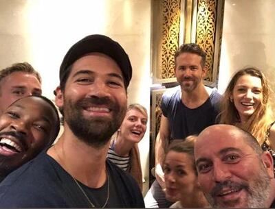 Ryan Reynolds has been joined by wife Blake Lively as he films in Abu Dhabi. Ryan Reynolds / Instagram