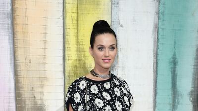 Katy Perry, in Chanel, attends the Chanel show as part of Paris Fashion Week on October 1, 2013 in Paris, France. Getty Images