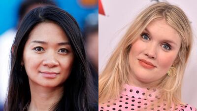 Directors Chloe Zhao, left, and Emerald Fennell have been nominated for an Oscar in the Best Director category this year. AFP