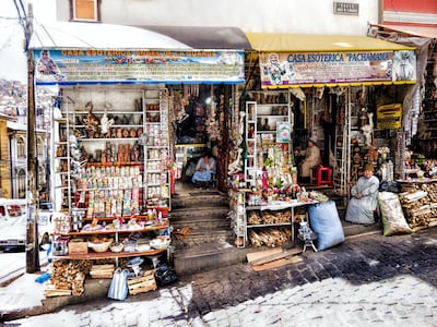 La Paz's witches market or Mercada De la Brojas is a cavern of talisman, herbal remedies and unorthodox finds. Courtesy Dan Lunberg / flickr