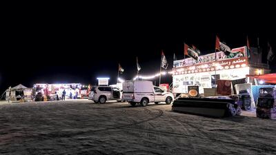 Dozens of shops have opened on Millions Street at the Al Dhafra Festival. Victor Besa / The National