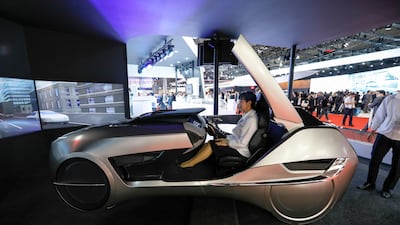 Mitsubishi's concept vehicle EMIRAI 4 at the 45th Tokyo Motor Show. Kimimasa Mayama/EPA/
