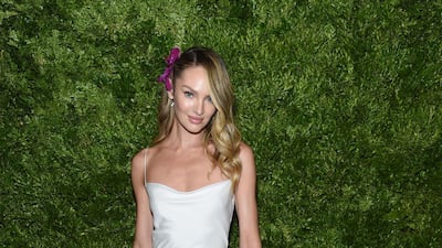 Candice Swanepoel wearing Jason Wu at the CFDA / Vogue Fashion Fund 2019 Awards at Cipriani South Street. AFP