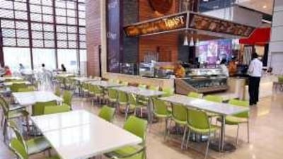 Space to spare: the Toast fast food restaurant in Dubai Mall. Retailers are being hit by substantial customer fall-offs in the wake of the financial crisis.
