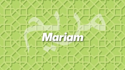 The name Mariam is popular in the Arab world. Photo: The National