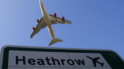 An aircraft takes off from Heathrow airport. A plan to build a major new airport to the east of London was rejected by a government-appointed commission, dealing a blow to its high-profile backer, the city’s mayor Boris Johnson. Andrew Winning / Reuters