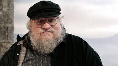 George RR Martin on the set of Game of Thrones. It’s been a six-year wait for the fifth book in the Song of Fire and Ice series, and it’s thought it could be another six years for the next novel.