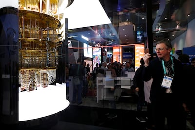 The IBM Q System One quantum computer on display in Las Vegas. Reuters