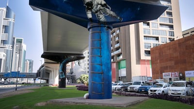 The Metro Murals initiative, run by Brand Dubai, will see Dubai's transport pillars given a paint job. Reem Mohammed/The National