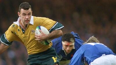 When he is not on official corporate duty, Joe Roff will be filling the role of bag manager for the Conquistadors. Olivier Morin / AFP
