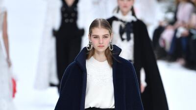 Karl Lagerfeld's last collection for Chanel Fall/Winter 2019/20 women's collection at Paris Fashion Week. Photo: Getty