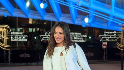 French model Nawel Debbouze attends the opening ceremony of the 18th edition of the Marrakech International Film Festival on November 29, 2019. EPA
