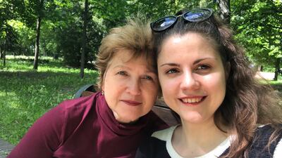 Olena Kazmazovska and her mother, who fled to the Polish city of Wroclaw, will join other refugees to mark the day their country decided to separate from the Soviet Union 31 years ago. Photo: Olena Kazmazovska
