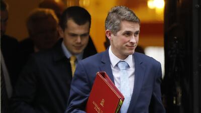 Britain's Defence Secretary Gavin Williamson warned in striking terms of the threat from Russia / AFP PHOTO / Tolga AKMEN