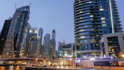 Property in Dubai Marina. The DLD says registration fees will not be going up. Antonie Robertson / The National
