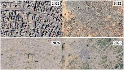 Angelina Jolie has shared new Google Earth images showing the destruction of Gaza, and called for urgent aid. Angelina Jolie / Instagram