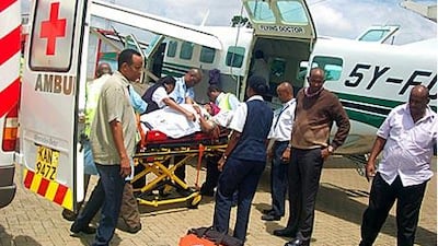 The Flying Doctors cover the whole of Africa, taking patients from remote locations to medical facilities in Nairobi, South Africa and as far afield as the Middle East, Europe and Asia.