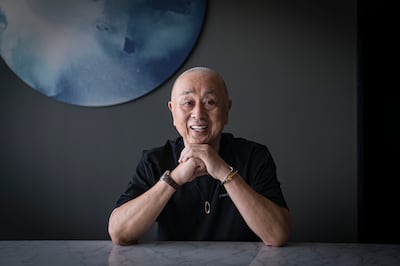 Japanese chef Nobu Matsuhisa operates Matsuhisa restaurant at Airelles Chateau de la Messardiere. Antonie Robertson / The National