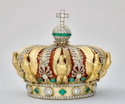 Crown with gold eagles, once worn by Empress Eugenie, was recovered outside the Louvre. Photo: Louvre Museum