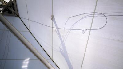 Cleaning operations begin in preparation for the racing. Victor Besa / The National