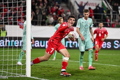 Switzerland needed a late Zeki Amdouni goal to salvage a 3-3 draw with Belarus. AFP