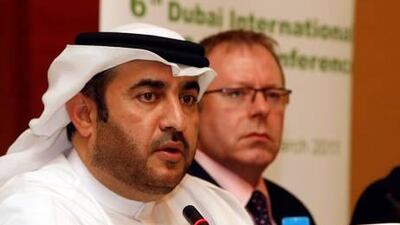 Khalid Mohammed Shareef, director of the food control department at Dubai Municipality and Mark Napier of Dubai World Trade Centre Gulfood