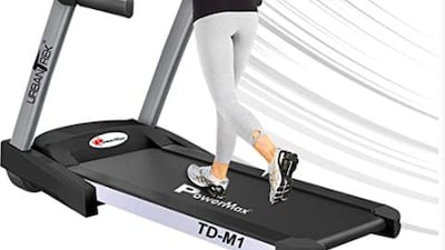 30 per cent off: Lightweight PowerMax Fitness Unisex Adult treadmill – Pre-Prime Day price: Dh1,199. Courtesy Amazon AE