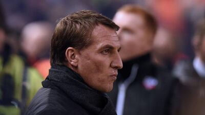 Liverpool manager Brendan Rodgers shown before his side's FA Cup match against Bolton on Saturday. Paul Ellis / AFP / January 24, 2015