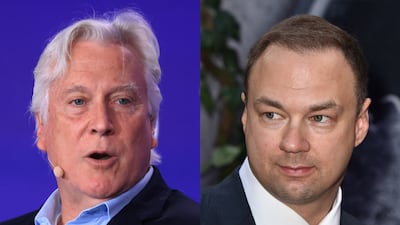 Mark Walter, left, and Thomas Tull of TWG. Reuters / AFP