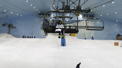 Ski Dubai at Majid Al Futtaim’s Mall of the Emirates has around 22,500 square metres of indoor ski. Ahmed Jadallah / Reuters