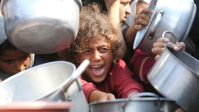 About 77 per cent of Gazans face acute levels of food insecurity. Reuters