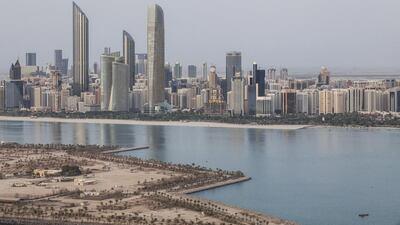 The Abu Dhabi skyline from the Fairmont construction site near Marina Mall. Mona Al Marzooqi/ The National